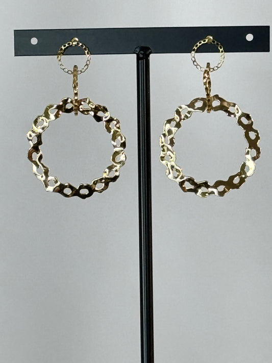 AZURA - BOUCLES D'OREILLES DORE