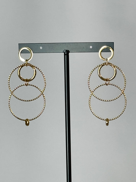 IRINA - BOUCLES D'OREILLES DORE