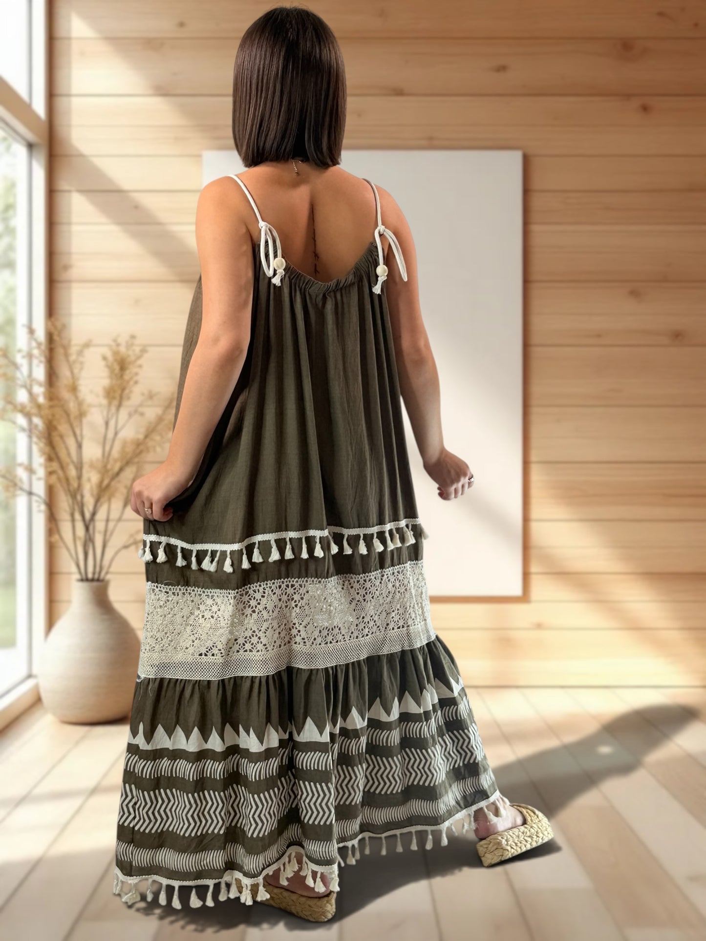 CATALINA - ROBE LONGUE BOHEME JUSQU'A LA TAILLE 54