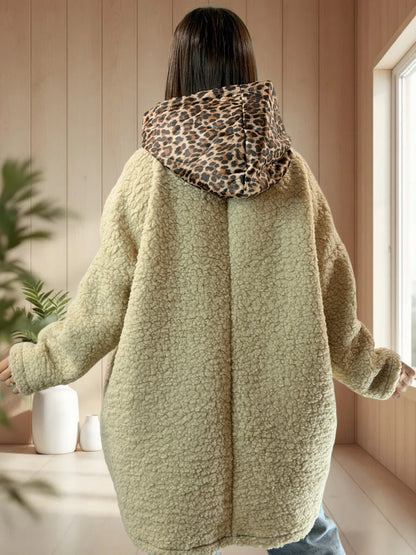TEDDY - PULL OVERSIZE MOUMOUTE BEIGE JUSQU'A LA TAILLE 54/56