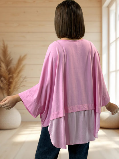 ANGELA  - TUNIQUE ANGELA EN COTON BI MATIERE JUSQU'A LA TAILLE 56