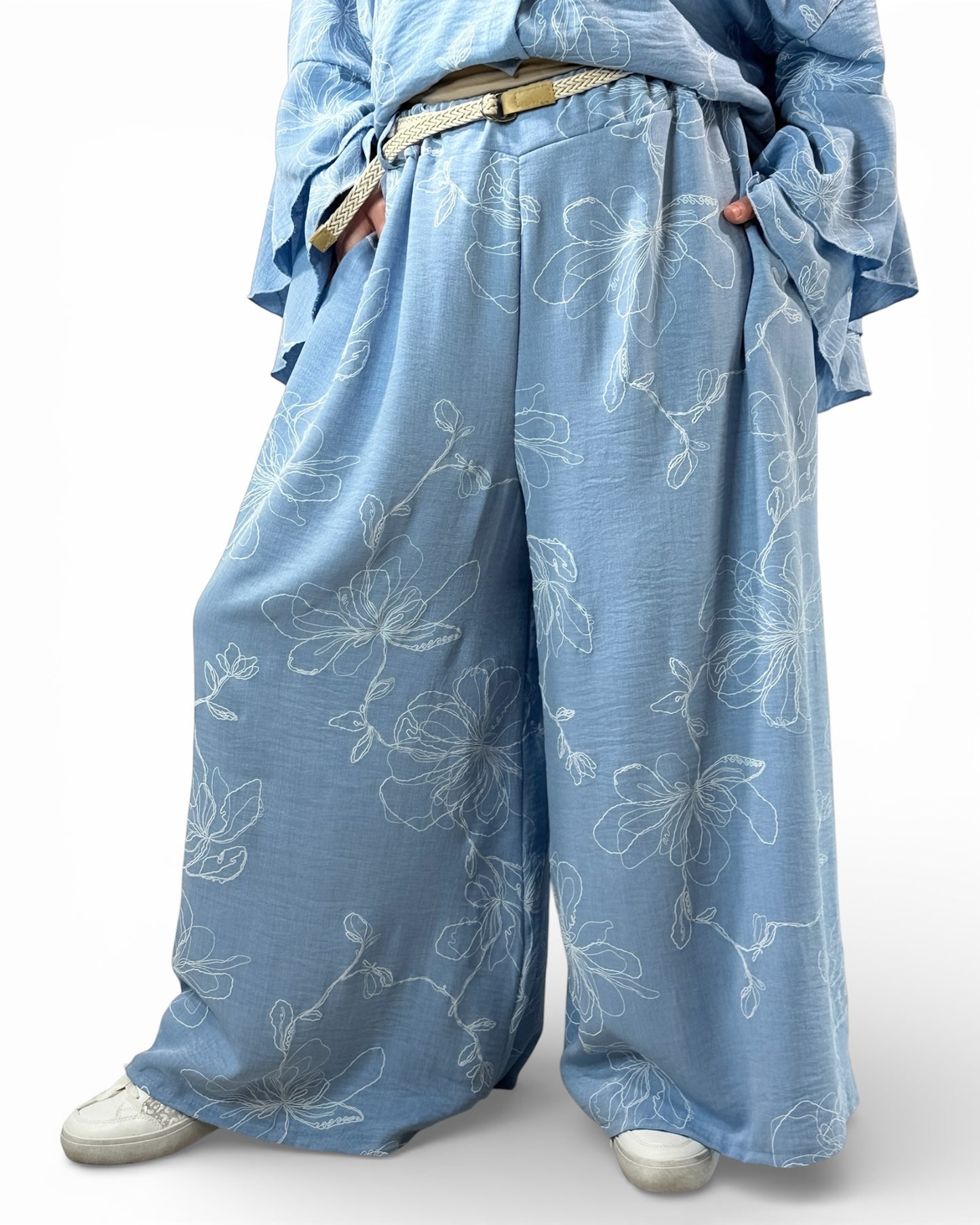 DELLA  - ENSEMBLE BLOUSE ET PANTALON JUSQU'A LA TAILLE 52/54