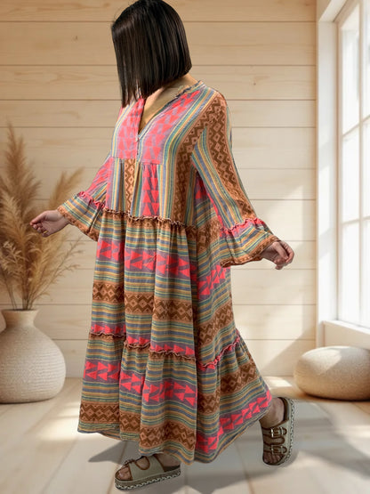 OREGON - ROBE LONGUE BOHEME JUSQU'A LA TAILLE 44/46