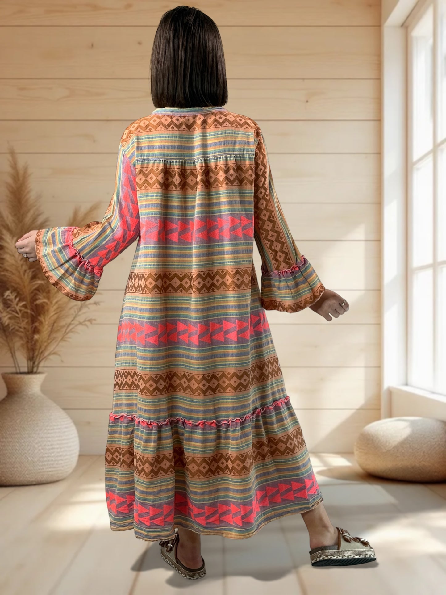 OREGON - ROBE LONGUE BOHEME JUSQU'A LA TAILLE 44/46