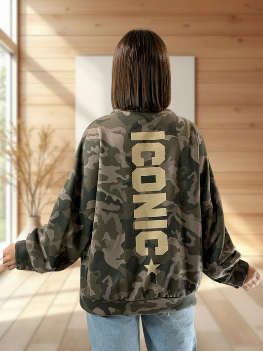 SANTAFEE - SWEAT CAMOUFLAGE JUSQU'A LA TAILLE 52/54