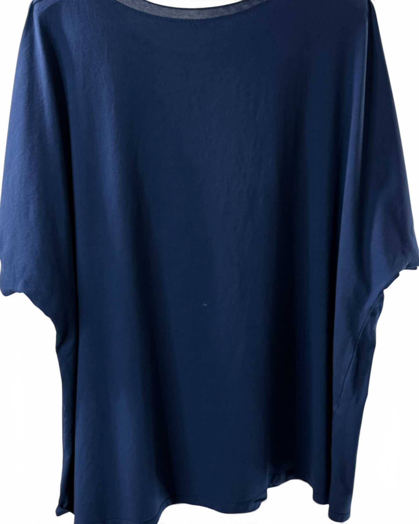 SYLVIO - T-SHIRT EN COTON MARINE TAILLE 48 A 56