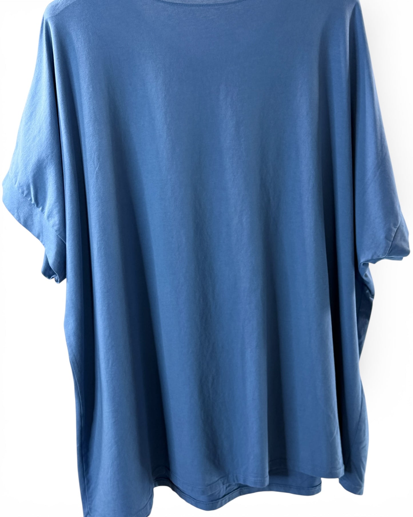 SYLVIO - T-SHIRT EN COTON BLEU JEAN TAILLE 48 A 56