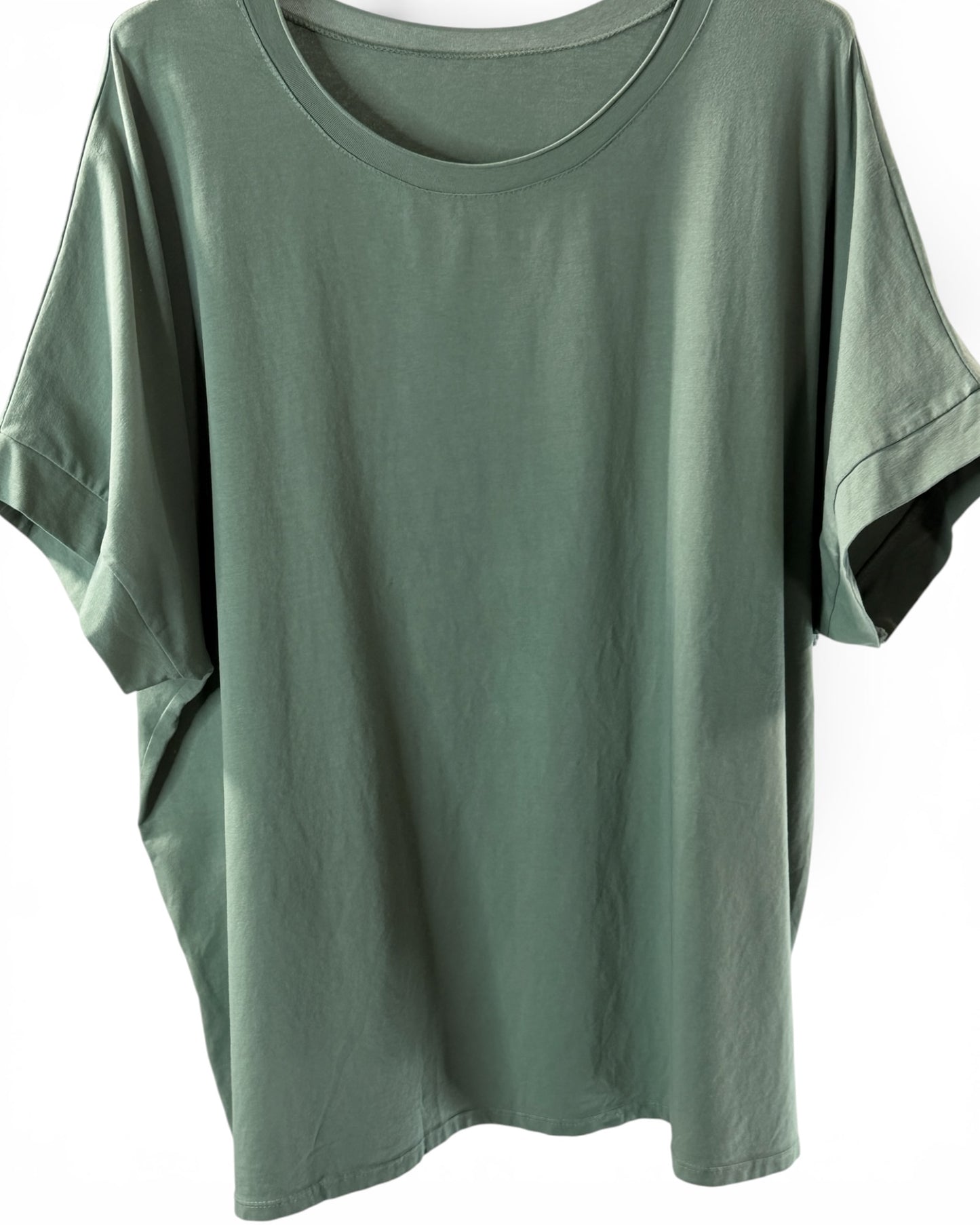 SYLVIO - T-SHIRT EN COTON KAKI TAILLE 48 A 56