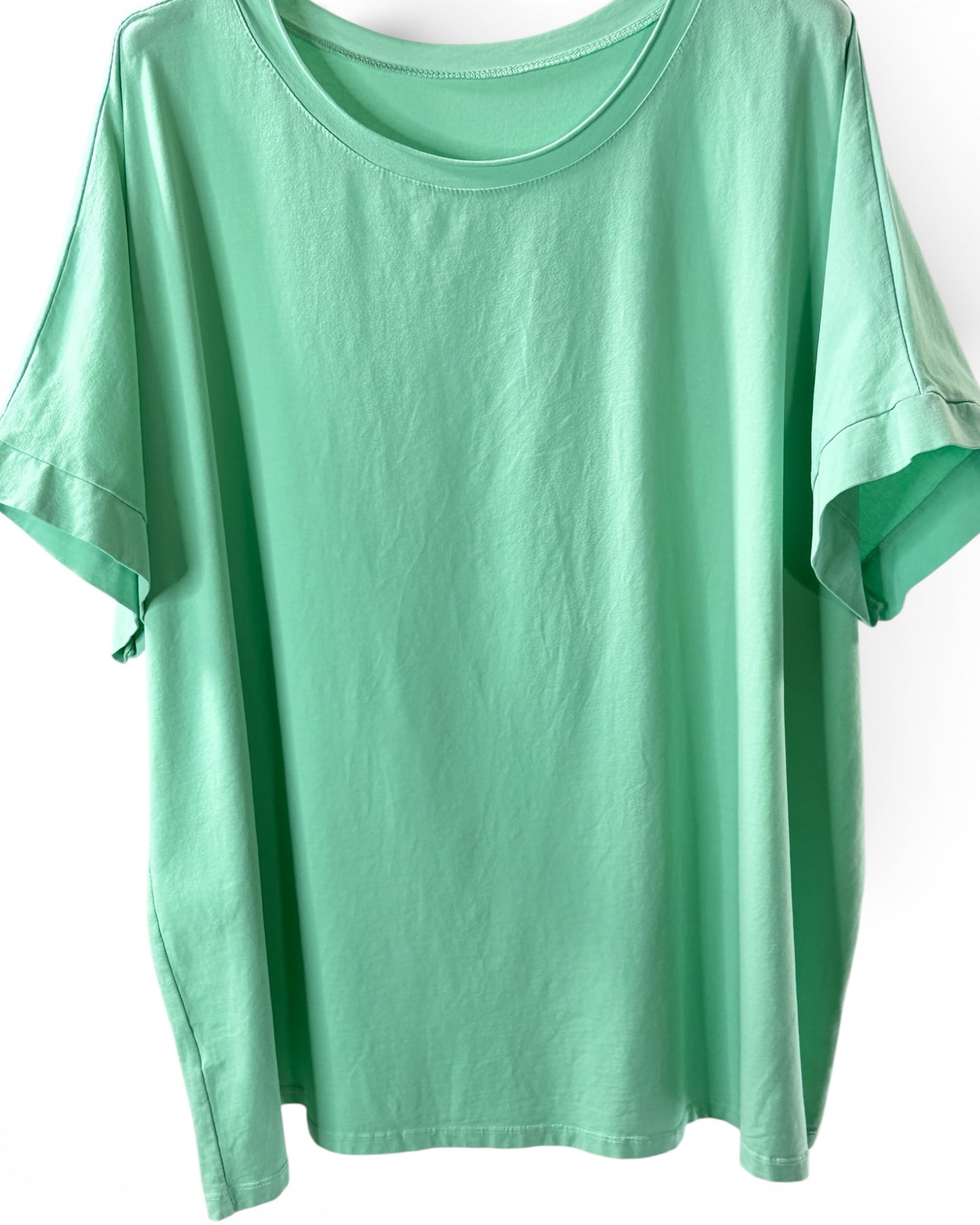 SYLVIO - T-SHIRT EN COTON LAGON TAILLE 48 A 56