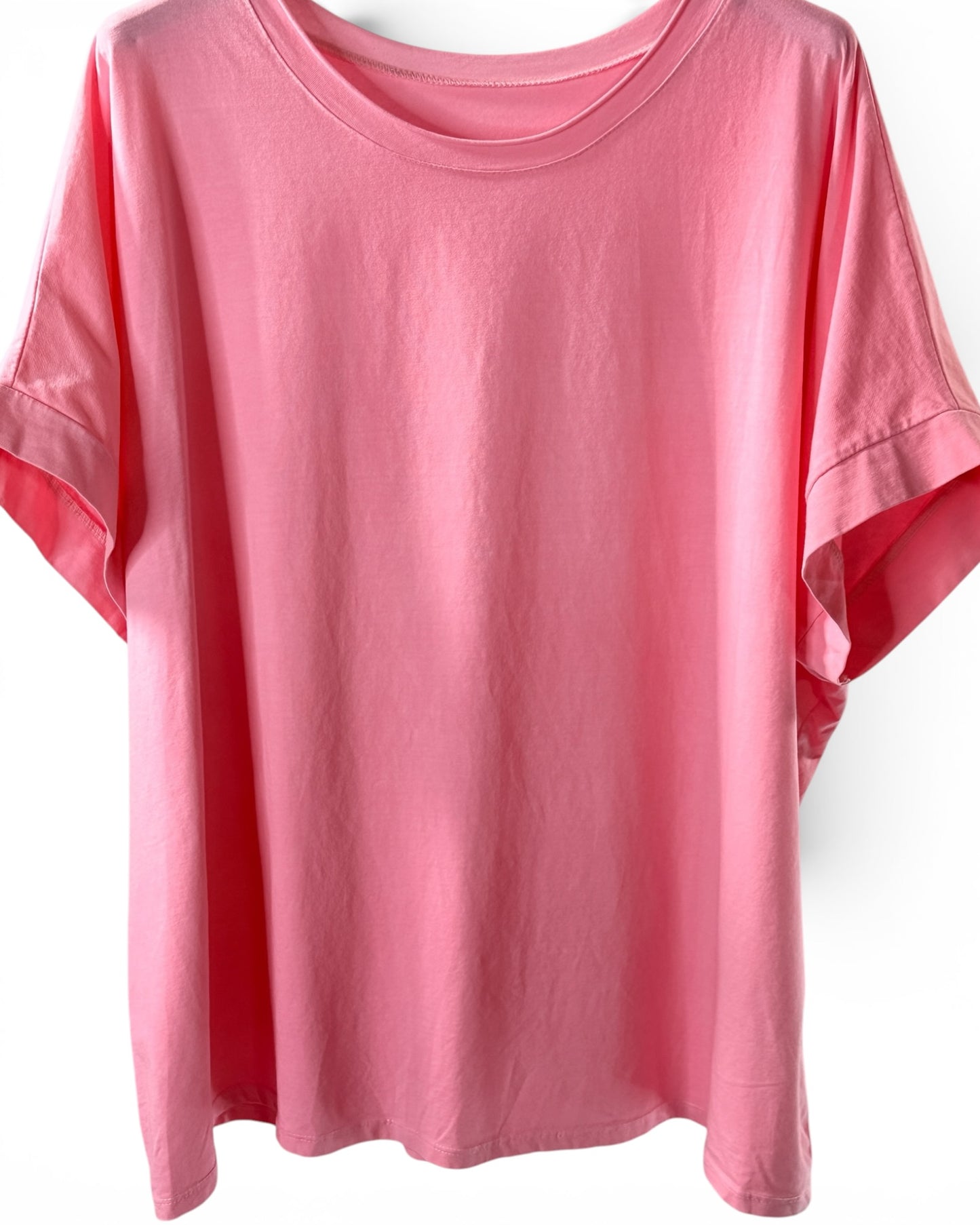 SYLVIO - T-SHIRT EN COTON ROSE TAILLE 48 A 56