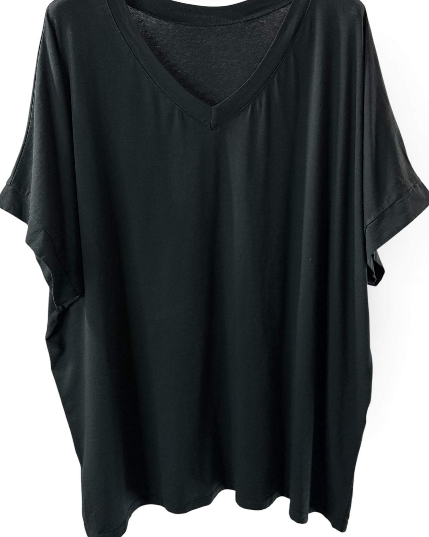 LUIZ - T-SHIRT EN COTON NOIR TAILLE 48 A 56