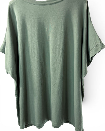 LUIZ - T-SHIRT EN COTON KAKI TAILLE 48 A 56