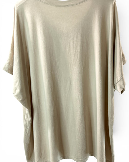 LUIZ - T-SHIRT EN COTON BEIGE TAILLE 48 A 56