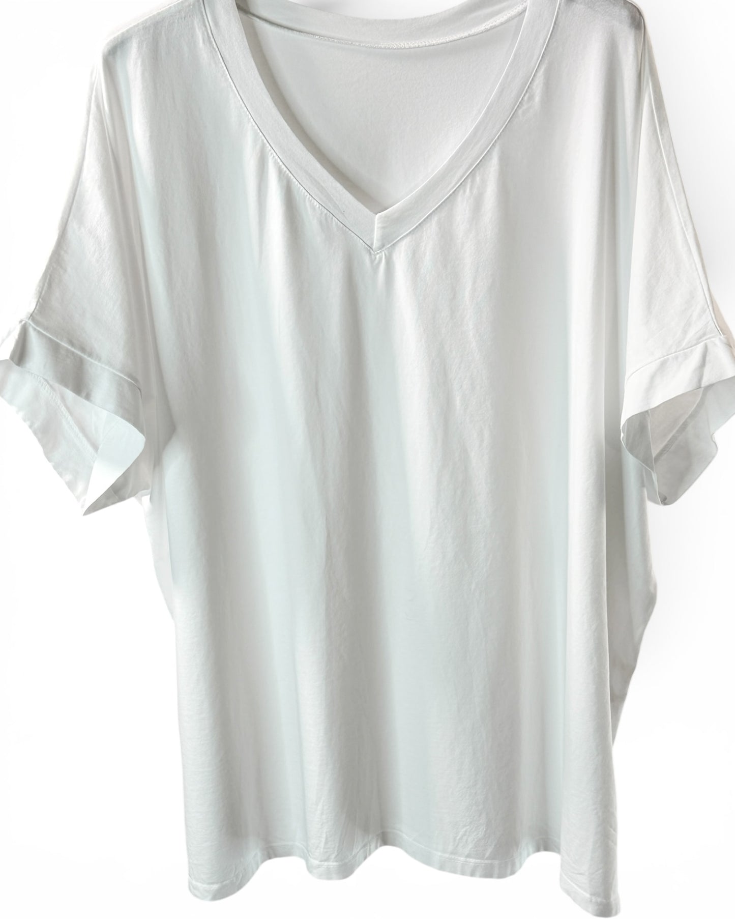 LUIZ - T-SHIRT EN COTON BLANC TAILLE 48 A 56