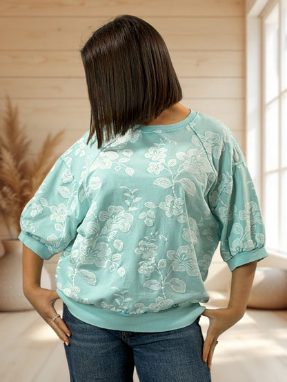 MADELINE - TOP LAGON A FLEUR JUSQU'A LA TAILLE 46