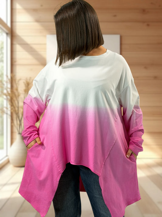 PRALIN - SWEAT FUCHSIA JUSQU'A LA TAILLE 54