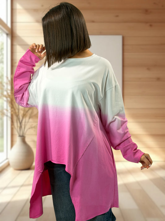 PRALIN - SWEAT FUCHSIA JUSQU'A LA TAILLE 54