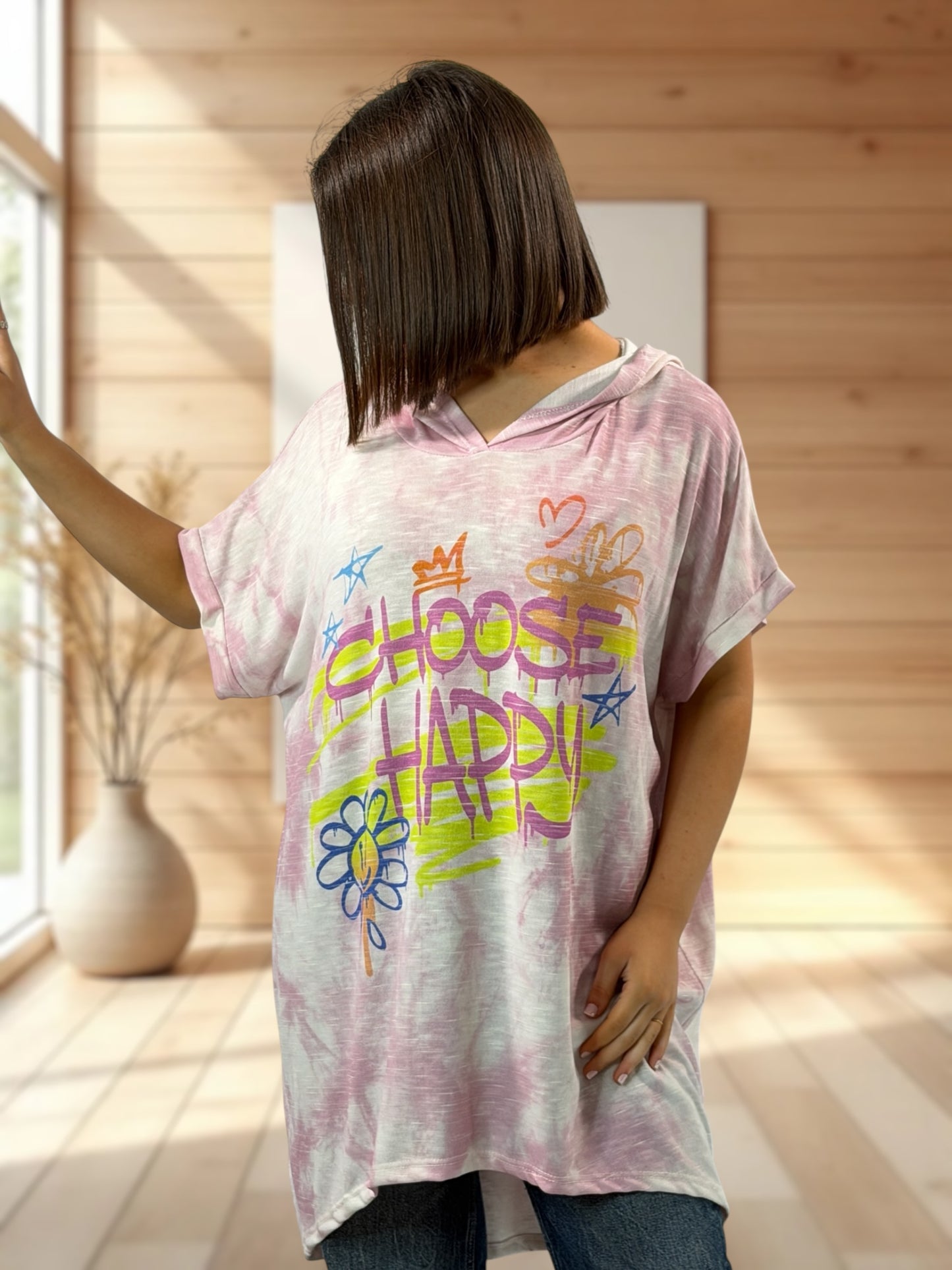HARRY - TEE-SHIRT FLUIDE A CAPUCHE JUSQU'A LA TAILLE 56