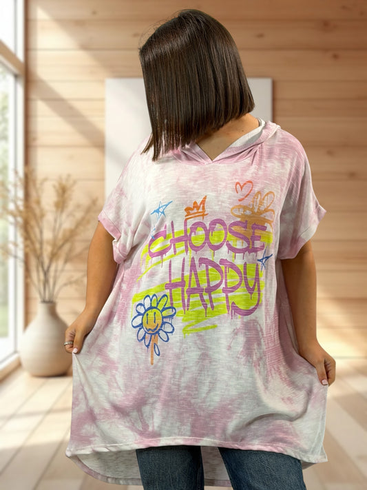 HARRY - TEE-SHIRT FLUIDE A CAPUCHE JUSQU'A LA TAILLE 56