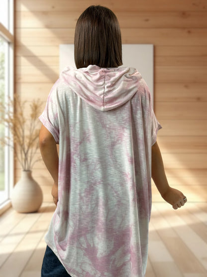 HARRY - TEE-SHIRT FLUIDE A CAPUCHE JUSQU'A LA TAILLE 56