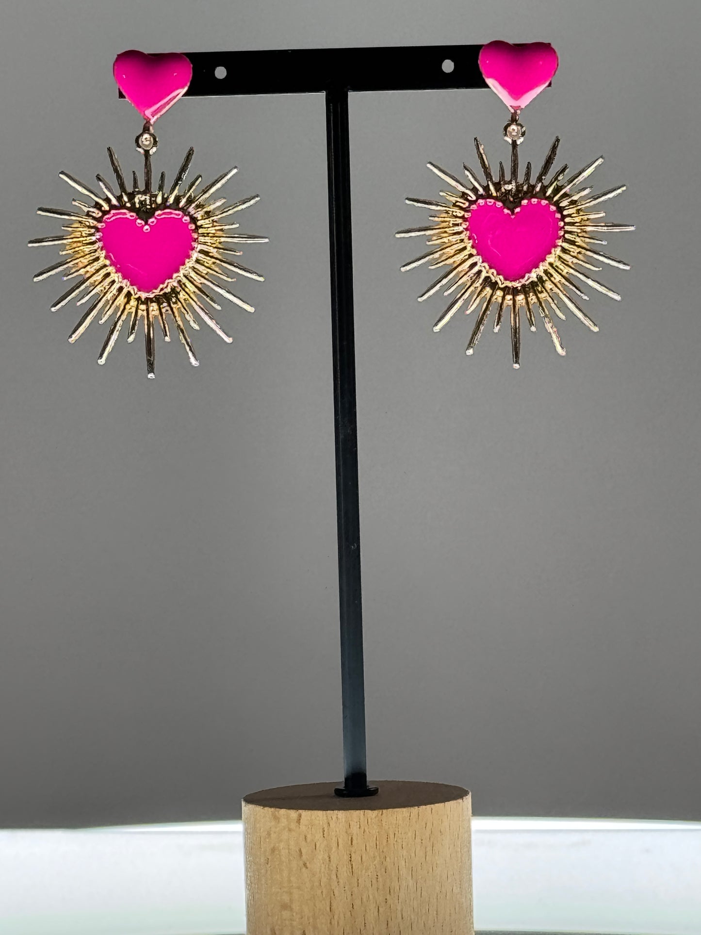COEUR - BOUCLES D'OREILLES BOHEME