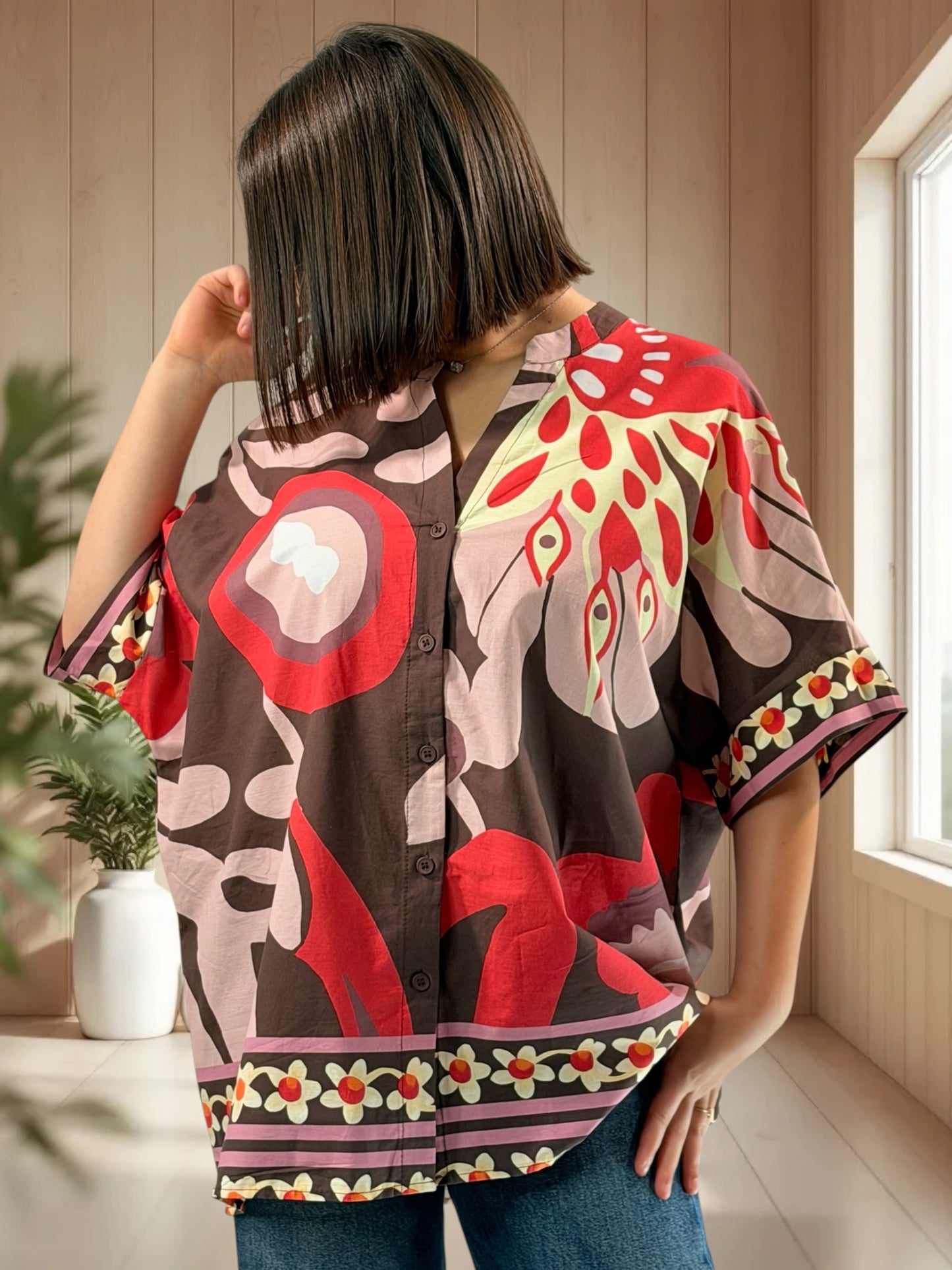 ISYTOU - CHEMISE A MOTIF JUSQU'A LA TAILLE 50/52