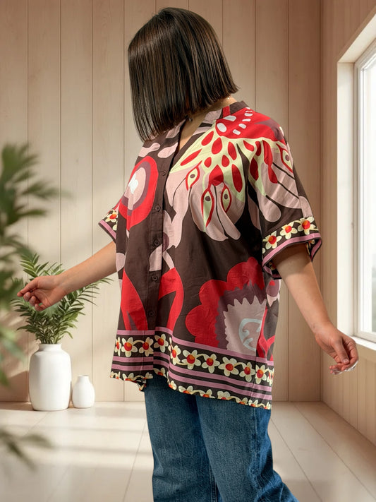 ISYTOU - CHEMISE A MOTIF JUSQU'A LA TAILLE 50/52