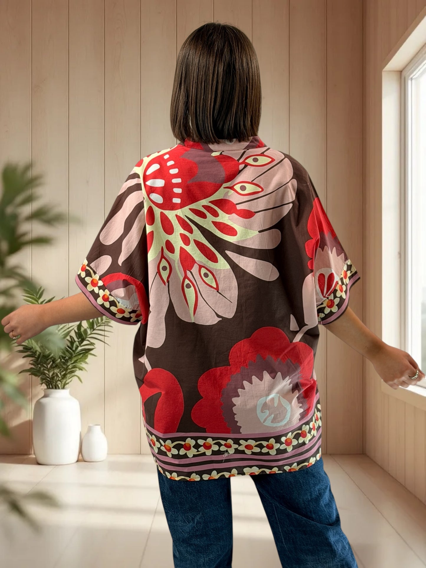 ISYTOU - CHEMISE A MOTIF JUSQU'A LA TAILLE 50/52