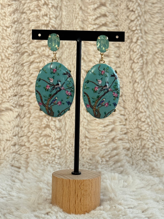 OISEAUX - BOUCLES D'OREILLES BOHEME