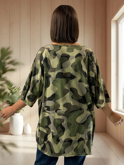 ARMY - T-SHIRT CAMOUFLAGE JUSQU'A TAILLE 54