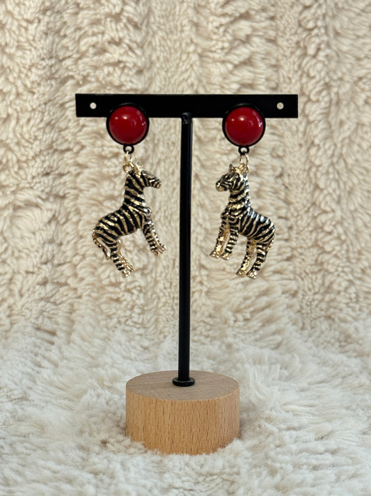 ZEBRE - BOUCLES D'OREILLES LUDIQUE