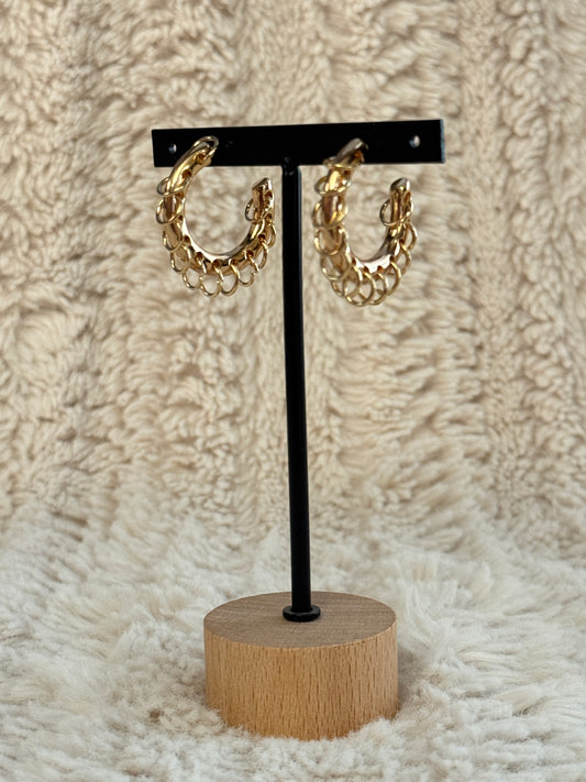 LOUNA - BOUCLES D'OREILLES CREOLES