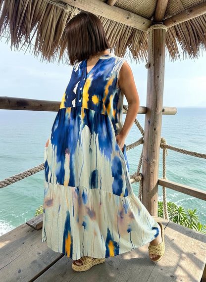 WOODSTOCK - ROBE LONGUE BOHEME JUSQU'A LA TAILLE 46/48