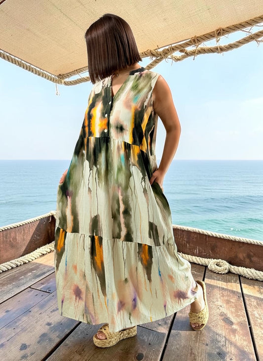 WOODSTOCK - ROBE LONGUE BOHEME JUSQU'A LA TAILLE 46