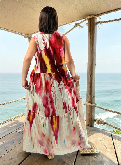 WOODSTOCK - ROBE LONGUE BOHEME JUSQU'A LA TAILLE 46