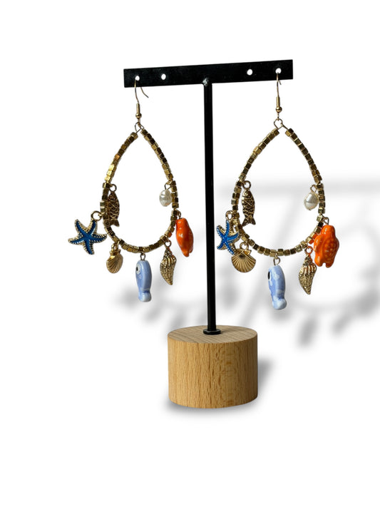 CARAIBES - BOUCLES D'OREILLES TENDANCE