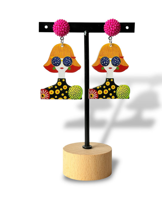 PRISCA - BOUCLES D'OREILLES TENDANCE