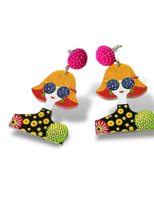 PRISCA - BOUCLES D'OREILLES TENDANCE