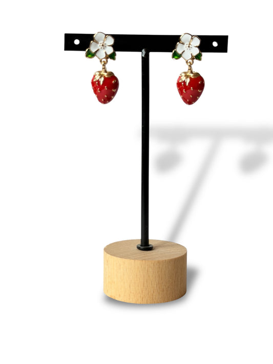 FRAISE - BOUCLES D'OREILLES TENDANCE
