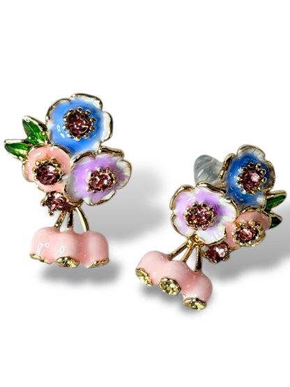 ALICE - BOUCLES D'OREILLES AVEC STRASS