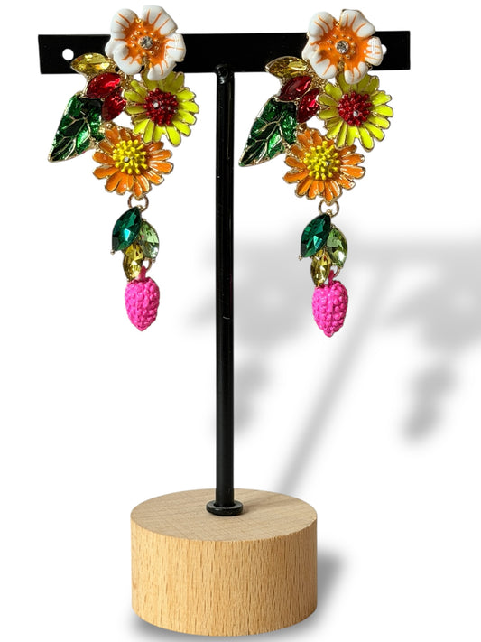 MADDY - BOUCLES D'OREILLES AVEC STRASS