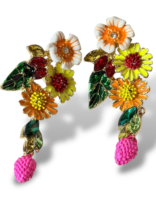 MADDY - BOUCLES D'OREILLES AVEC STRASS