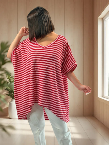 GOOD VIBES - T-SHIRT OVERSIZE EN MAILLE JUSQU'A LA TAILLE 60