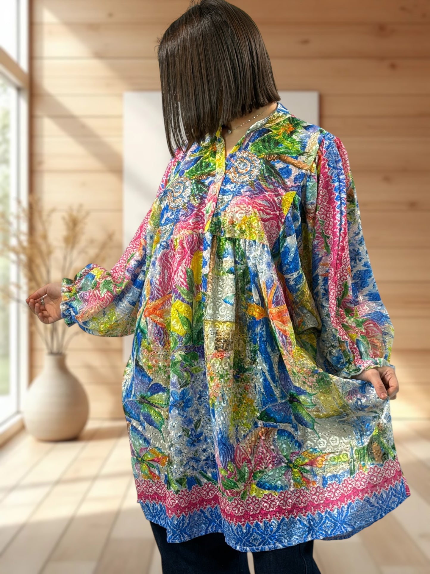 KATHY  - TUNIQUE EN DENTELLE JUSQU'A LA TAILLE 56