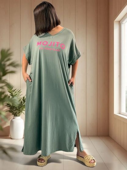 MOJITO - ROBE LONGUE KAKI JUSQU'A LA TAILLE 54/56