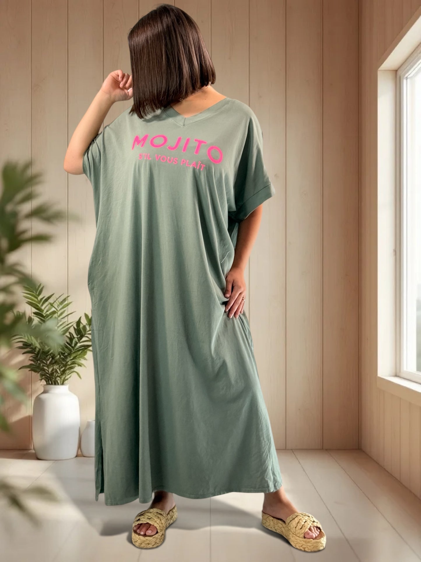 MOJITO - ROBE LONGUE KAKI JUSQU'A LA TAILLE 54/56