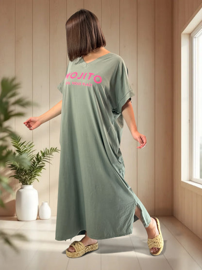 MOJITO - ROBE LONGUE KAKI JUSQU'A LA TAILLE 54/56