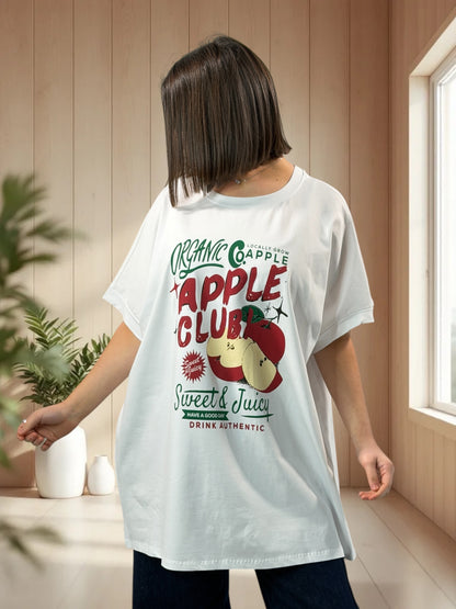 MADOX - T-SHIRT OVERSIZE A MOTIF TAILLE JUSQU'A LA TAILLE 46/48 A 56