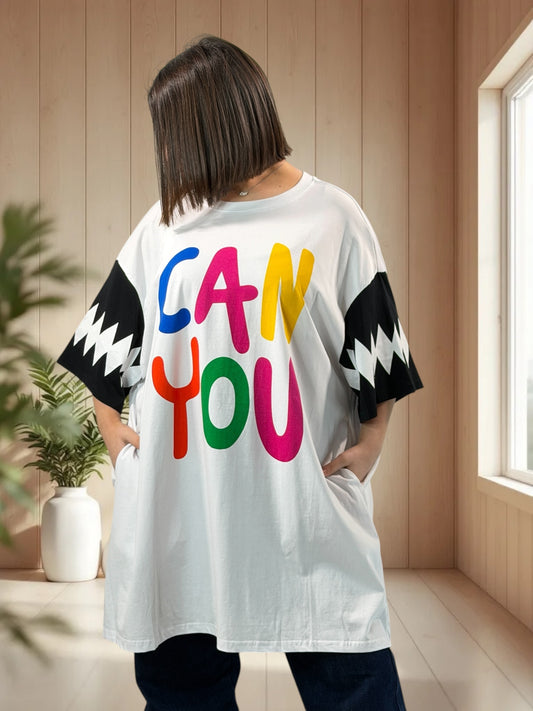 CAN YOU  - TUNIQUE EN COTON JUSQU'A LA TAILLE 56