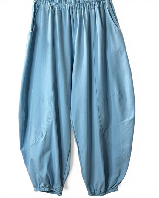 ALEXANDER - PANTALON BLEU COUPE BARREL TAILLE 50/52 A 56/58